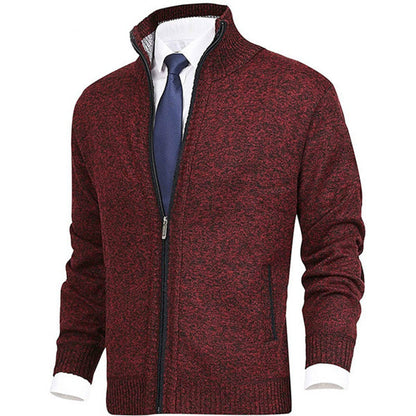 Cardigan homme à fermeture zippée intégrale
