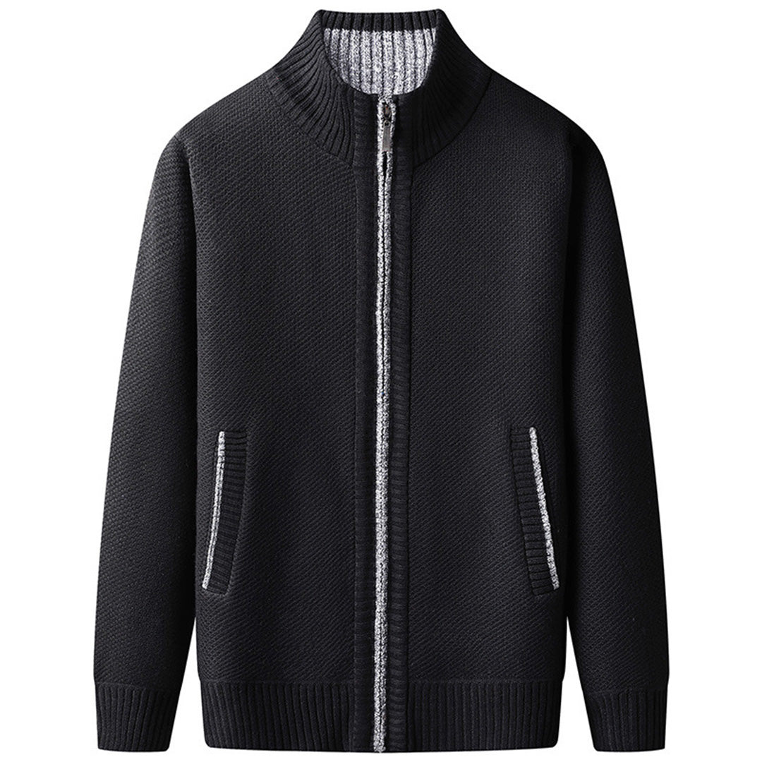 Cardigan homme à fermeture zippée intégrale