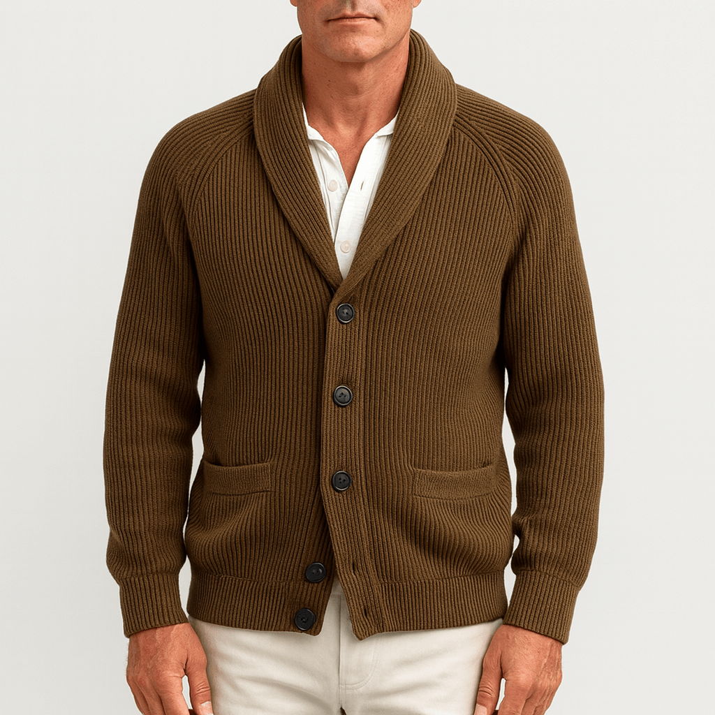 Cardigan homme boutonné