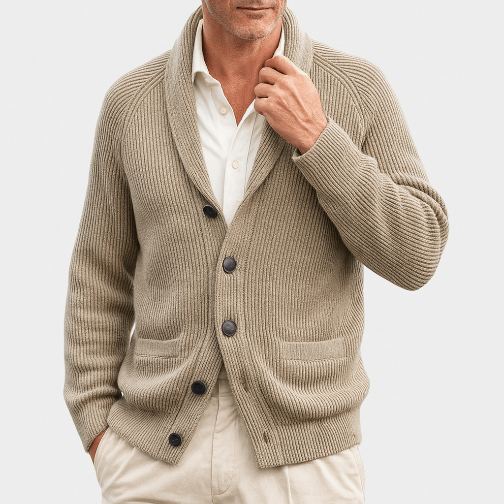 Cardigan homme boutonné