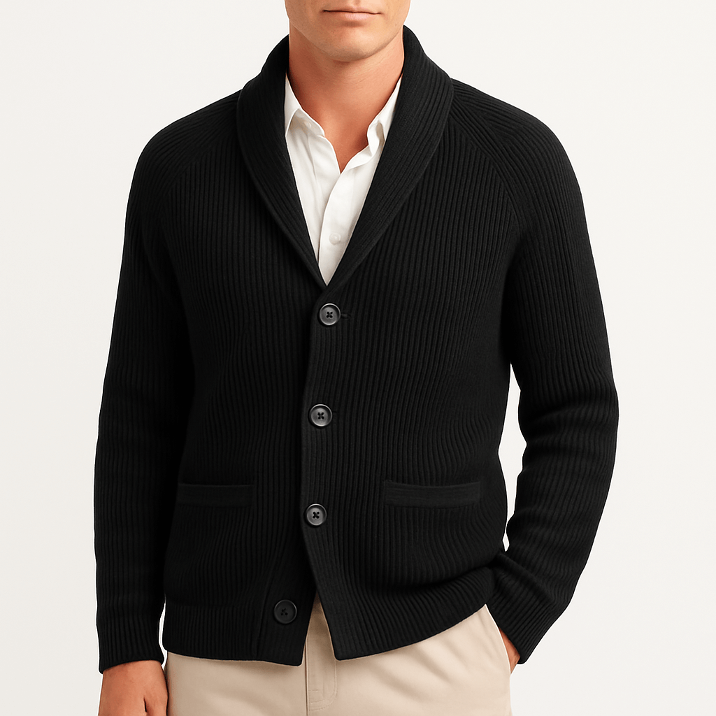 Cardigan homme boutonné