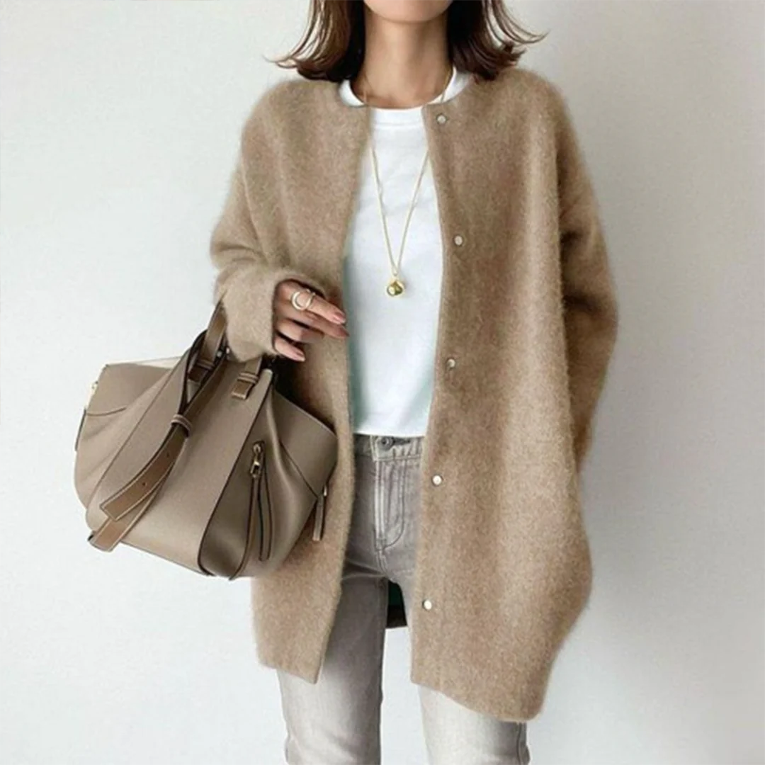 Cardigan long coupe ample pour femme