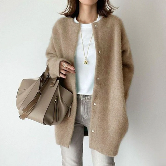 Cardigan long coupe ample pour femme