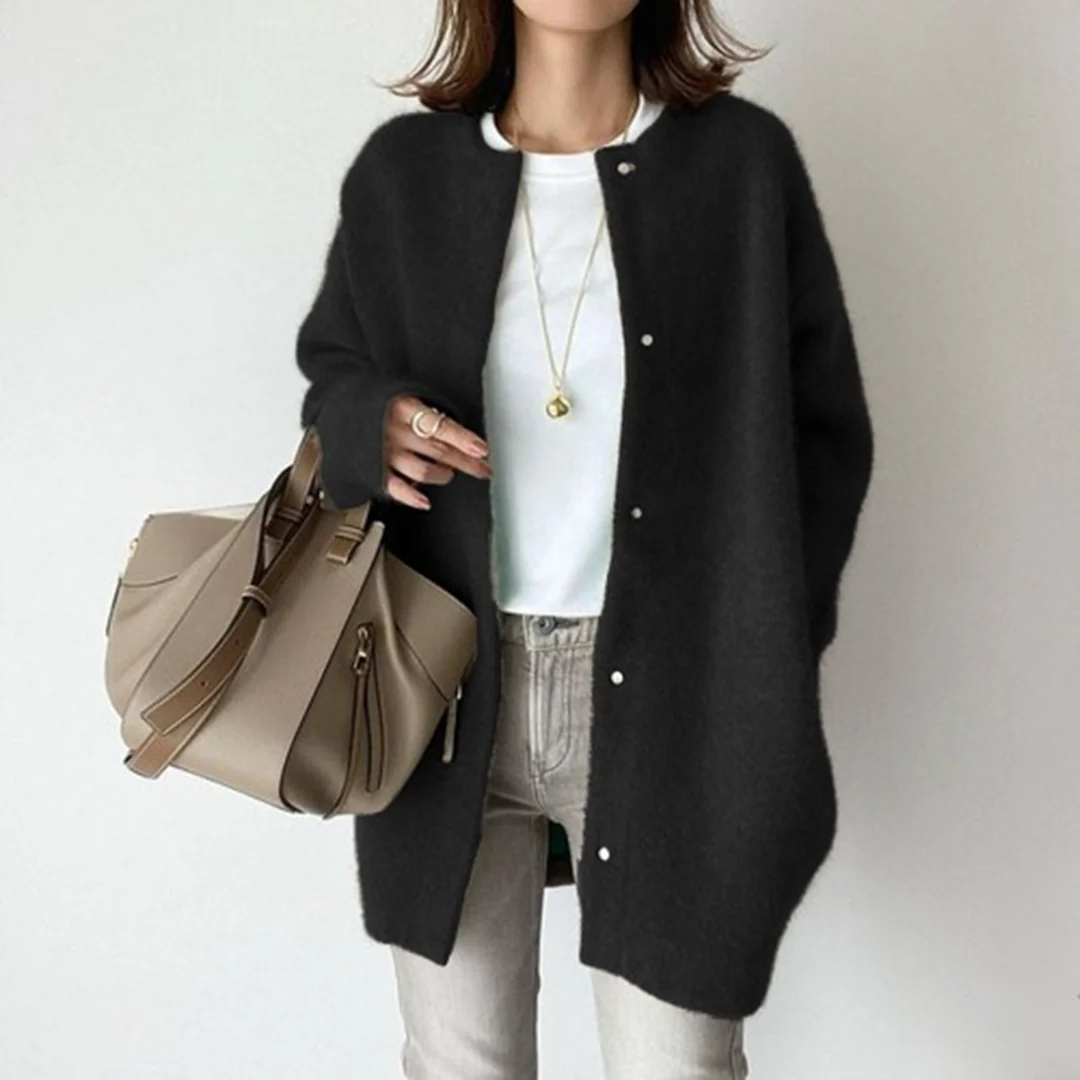Cardigan long coupe ample pour femme