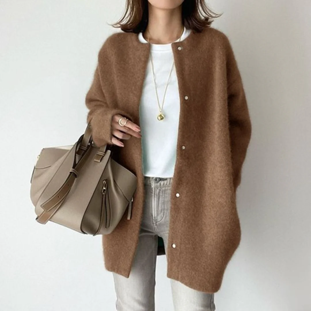 Cardigan long coupe ample pour femme