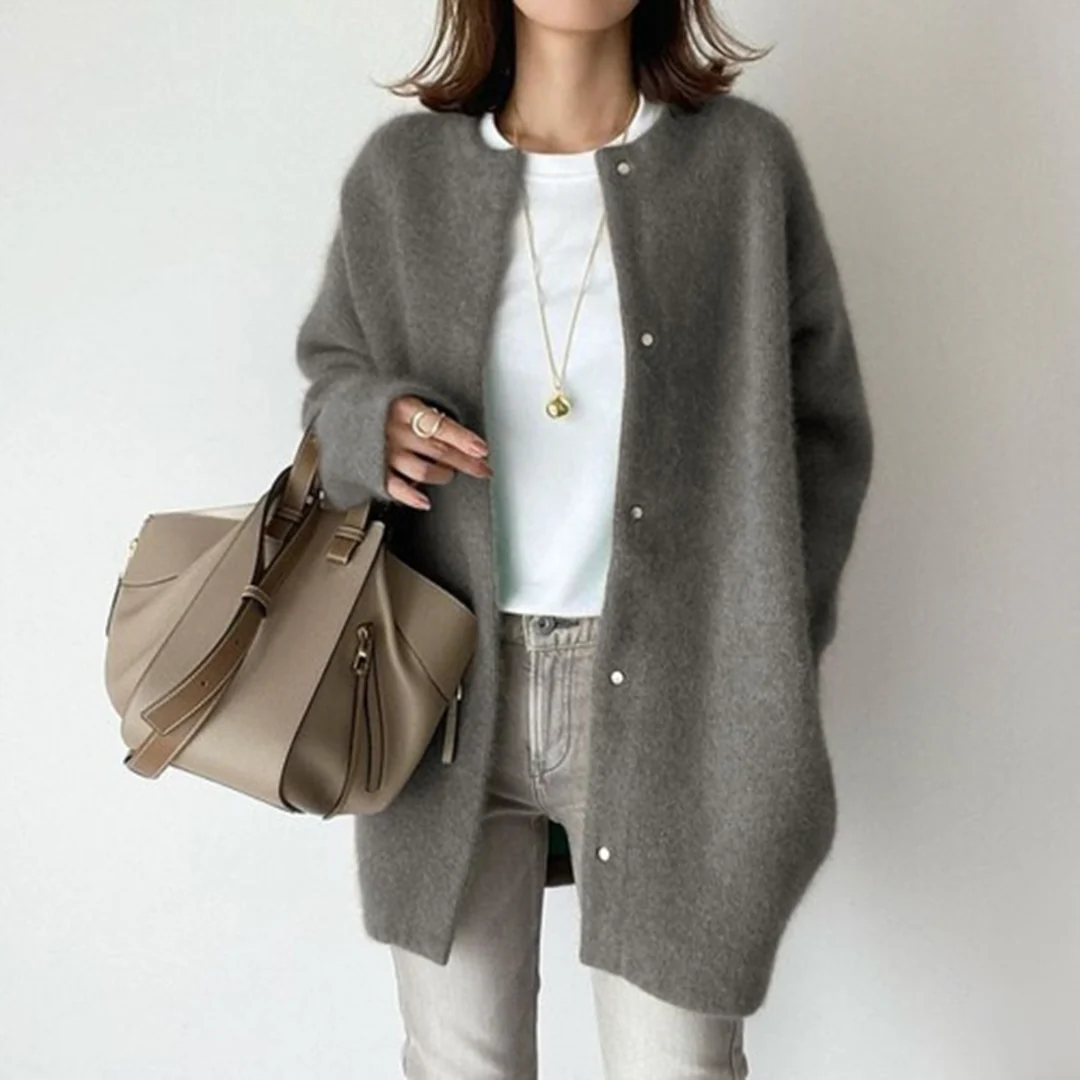 Cardigan long coupe ample pour femme