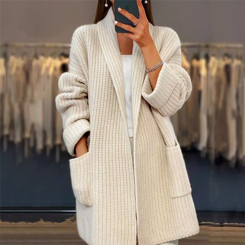 Cardigan oversize femme ouvert devant
