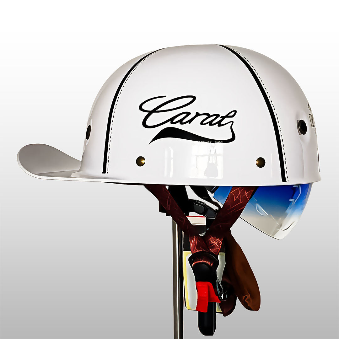 Casque de moto style casquette de baseball