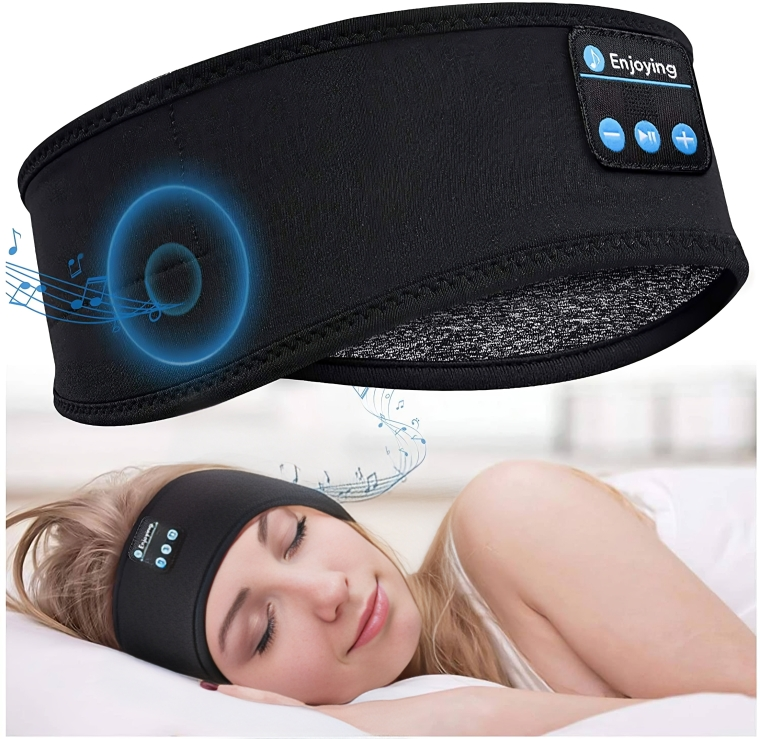Casque de sommeil sans fil et masque pour les yeux