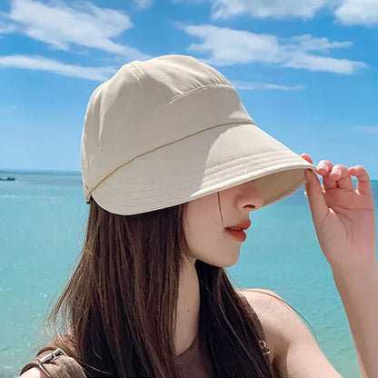 Casquette anti-UV sans maquillage