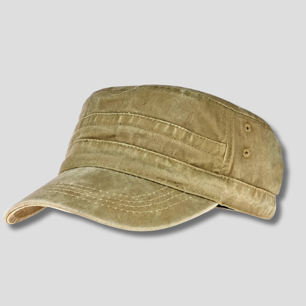 Casquette militaire rétro pour homme – style militaire classique avec touches contemporaines