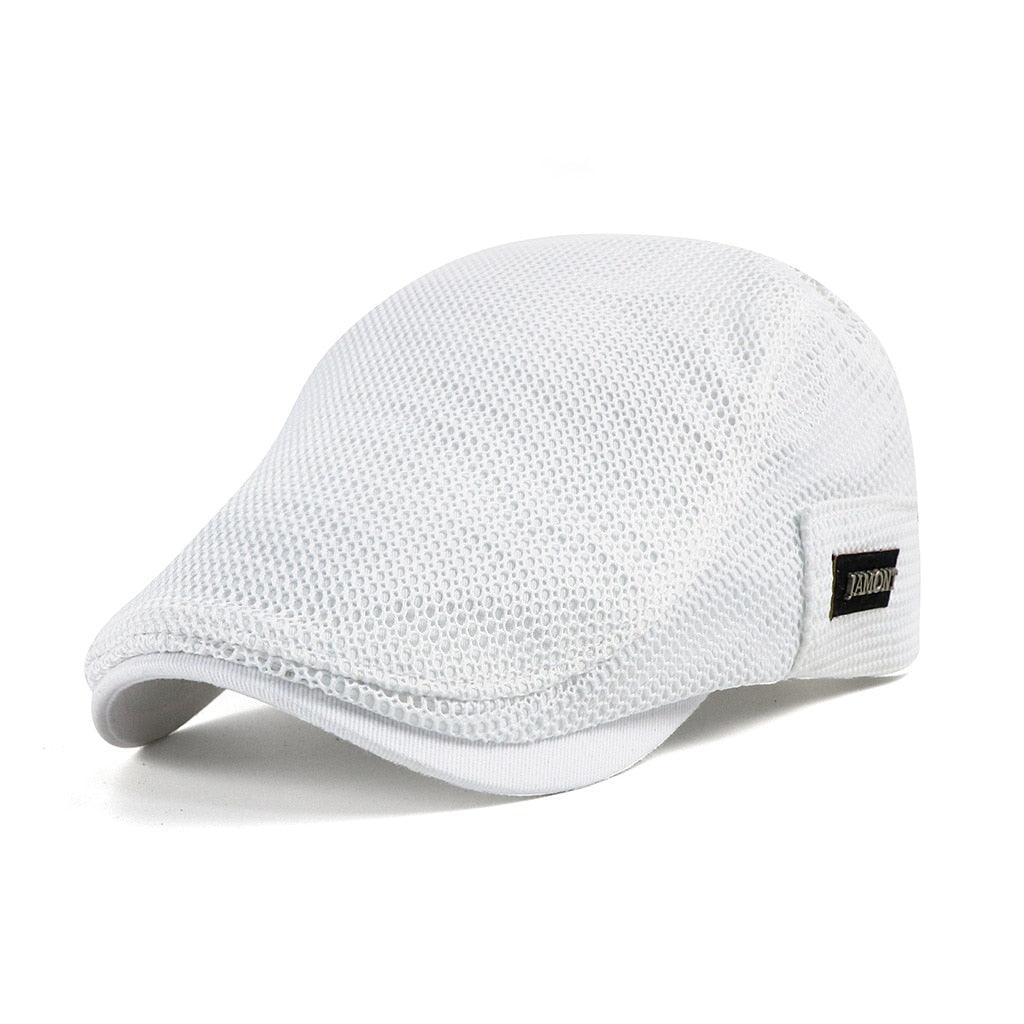Casquette plate de conducteur en mesh respirante pour homme