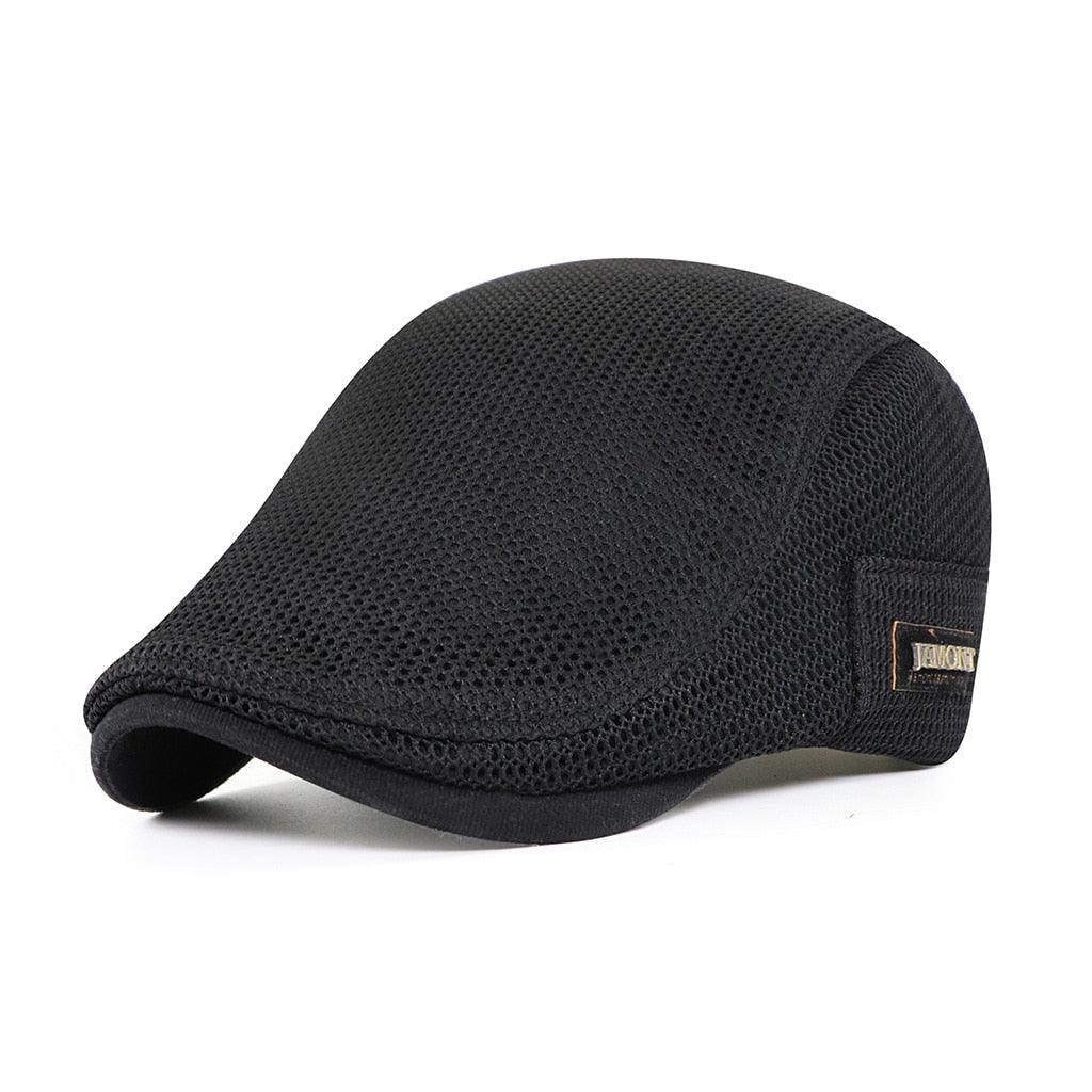 Casquette plate de conducteur en mesh respirante pour homme