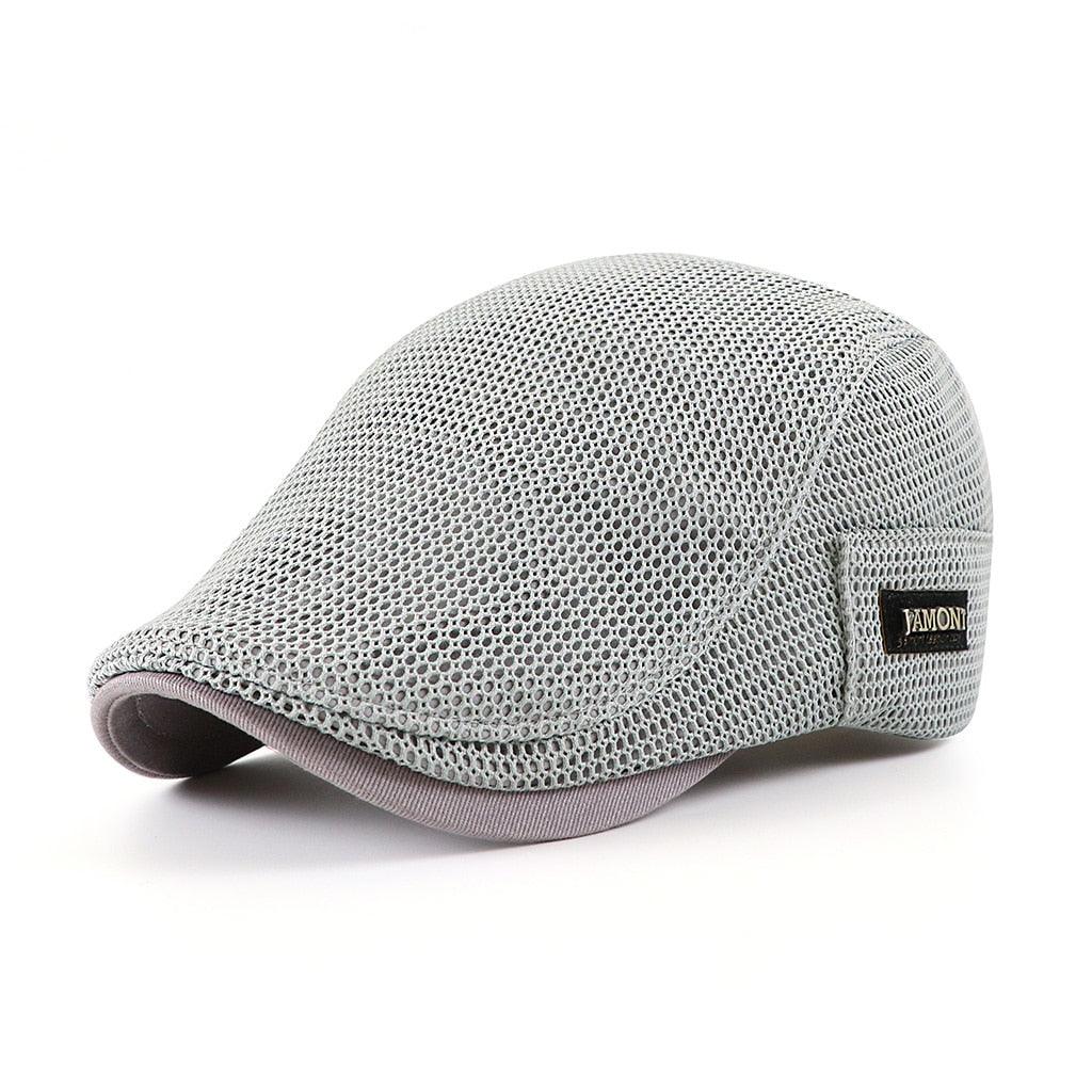 Casquette plate de conducteur en mesh respirante pour homme