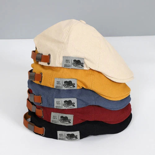 Casquette plate élégante et ajustable pour homme