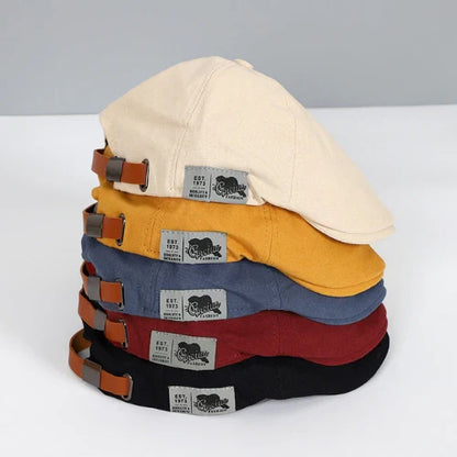 Casquette plate élégante et ajustable pour homme