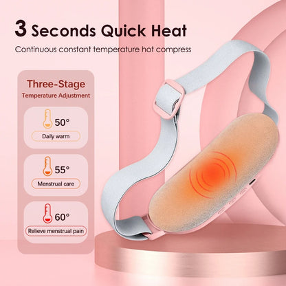 Ceinture chauffante électrique portable avec massage pour le ventre et le dos
