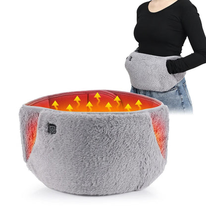 Ceinture chauffante électrique pour femme avec poche kangourou et trois niveaux de chaleur