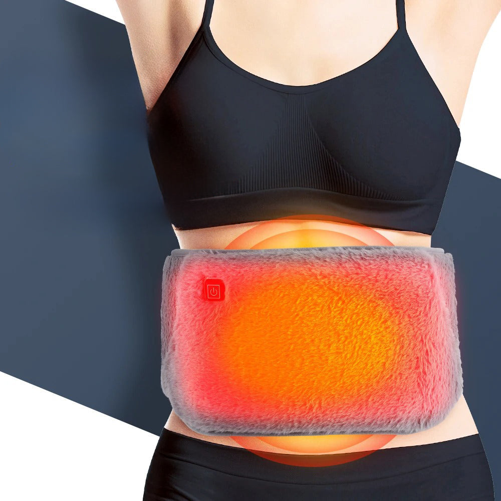 Ceinture chauffante électrique pour femme avec poche kangourou et trois niveaux de chaleur