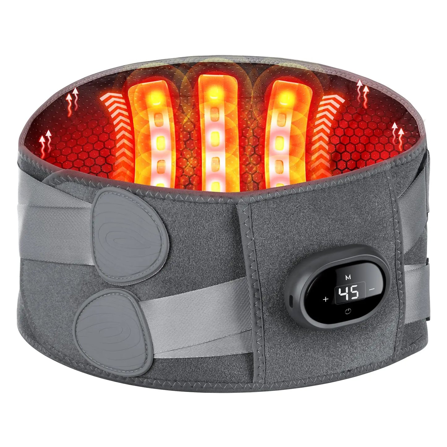 Ceinture chauffante infrarouge et masseur lombaire unisexe