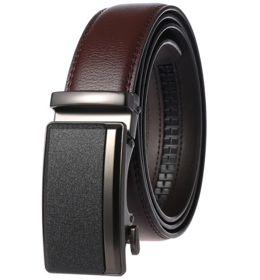 Ceinture de luxe élégante pour homme à boucle automatique
