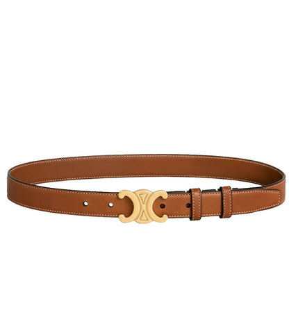 Ceinture femme à boucle dorée, style chic