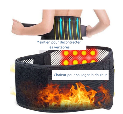 Ceinture lombaire chauffante magnétique