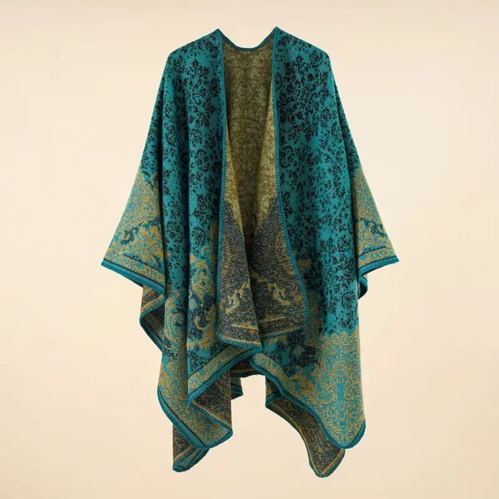 Châle couverture chaud à motif baroque