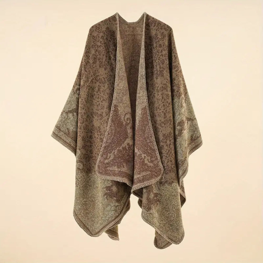 Châle couverture chaud à motif baroque