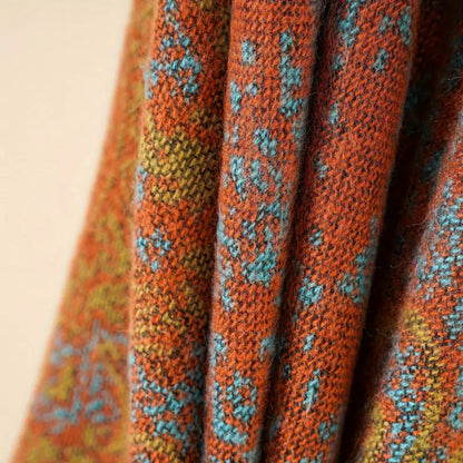 Châle couverture chaud à motif baroque