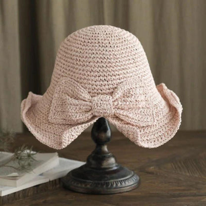 Chapeau d’été avec bord et nœud