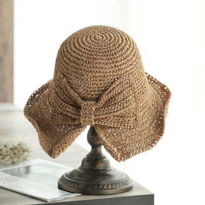 Chapeau d’été avec bord et nœud