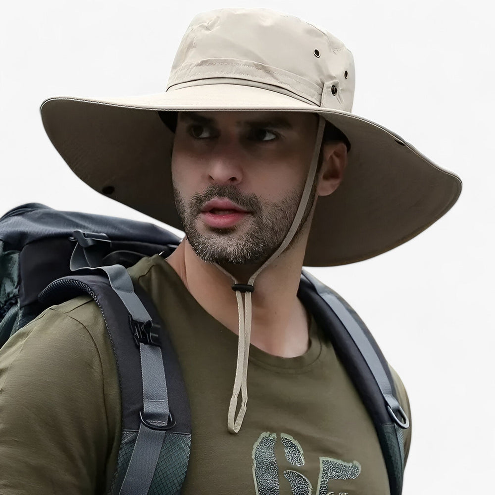 Chapeau de soleil à large bord avec protection UV
