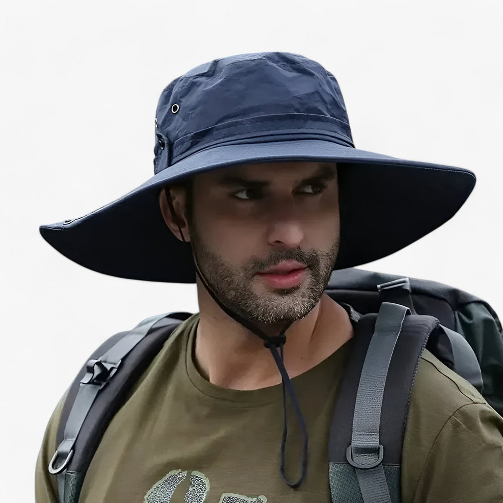 Chapeau de soleil à large bord avec protection UV