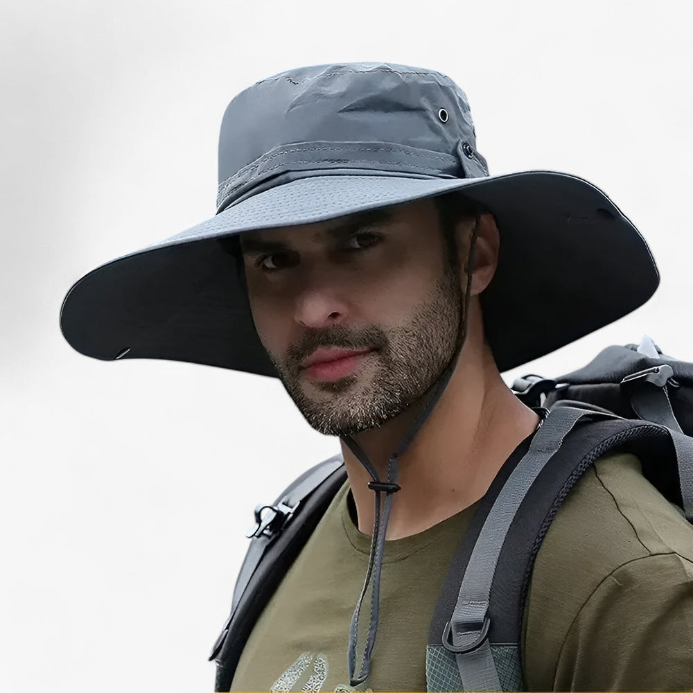 Chapeau de soleil à large bord avec protection UV