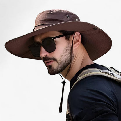 Chapeau de soleil à large bord avec protection UV