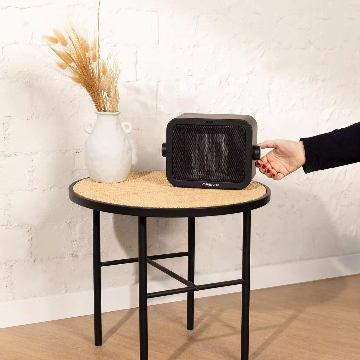 Chauffage d’appoint en céramique portable 1500 W avec protection contre la surchauffe
