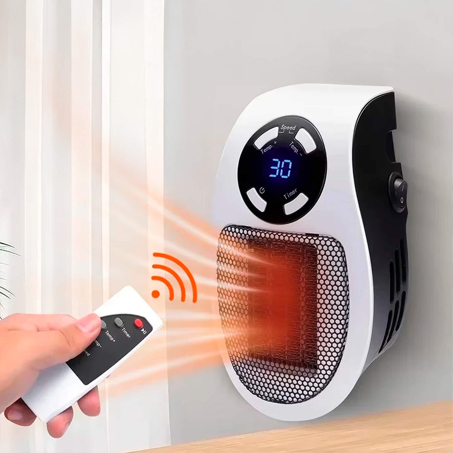 Chauffage d’appoint USB compact à brancher, à faible puissance