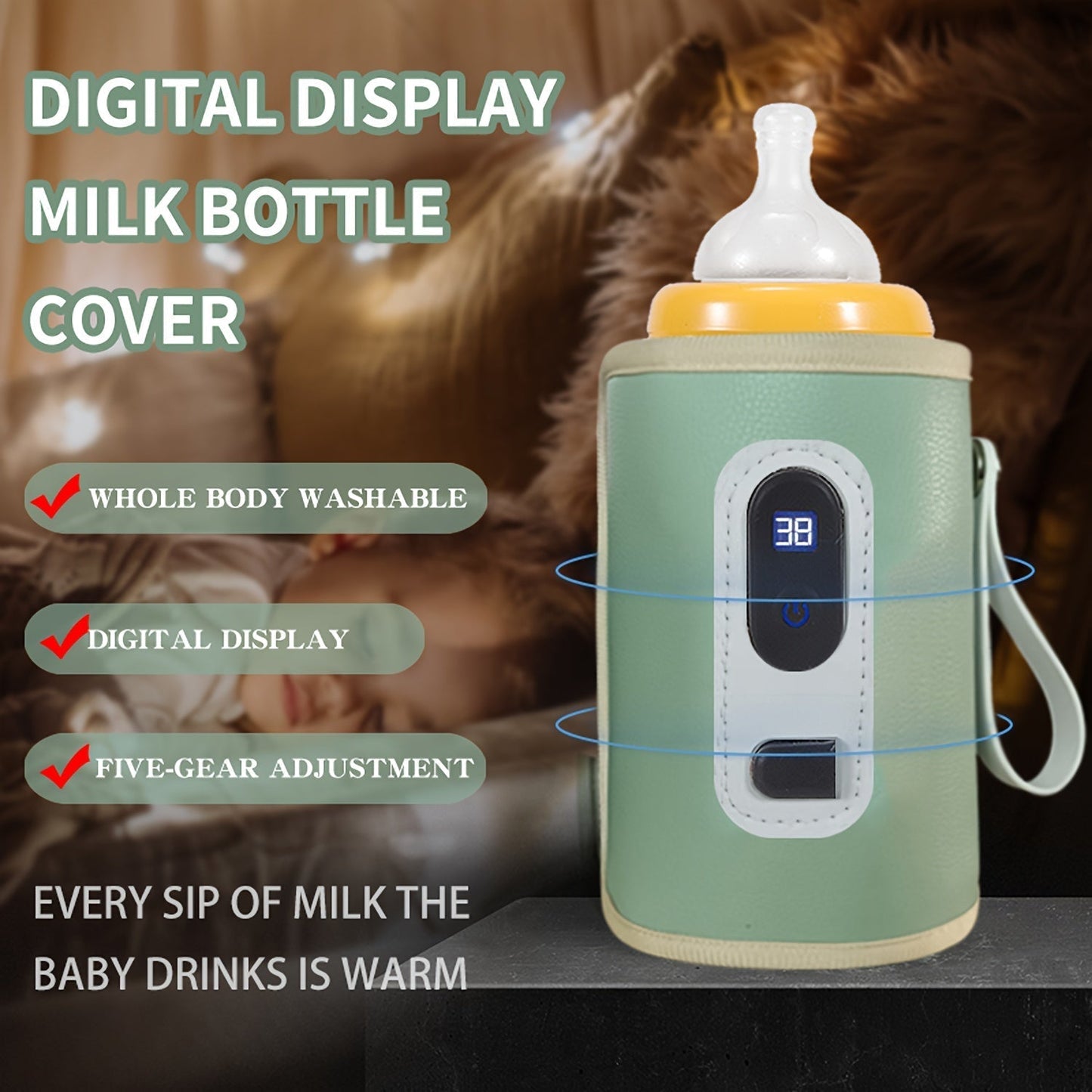 Chauffe-biberon portable | alimenté par USB | 5 températures