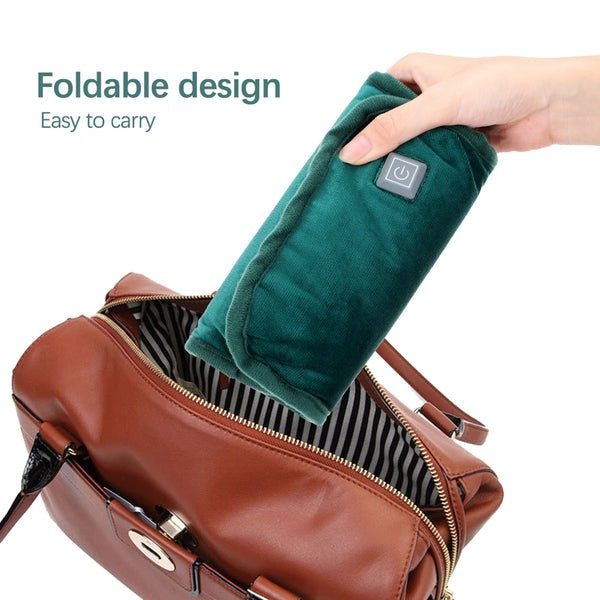 Chauffe-mains électrique portable 2-en-1 rechargeable par USB