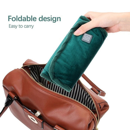 Chauffe-mains électrique portable 2-en-1 rechargeable par USB