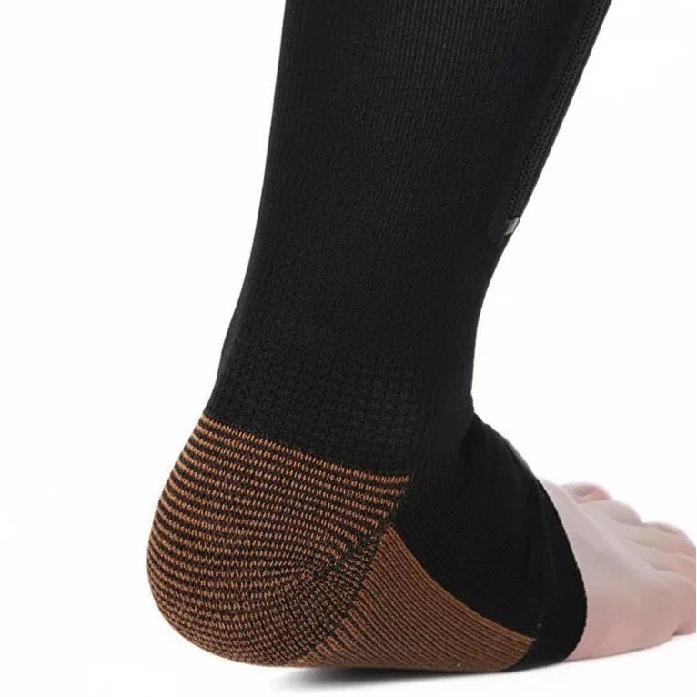 Chaussettes de compression à fermeture éclair pour soutien et soulagement