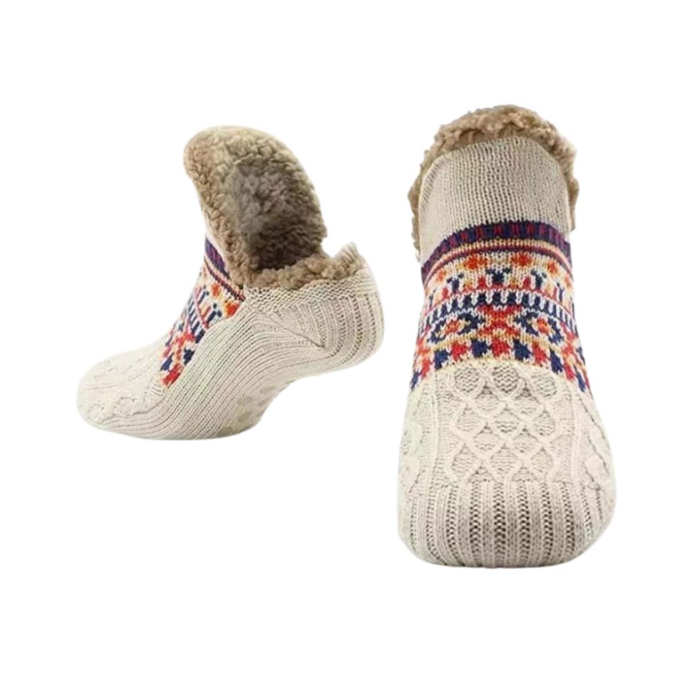 Chaussettes douillettes pour garder les pieds au chaud - antidérapantes