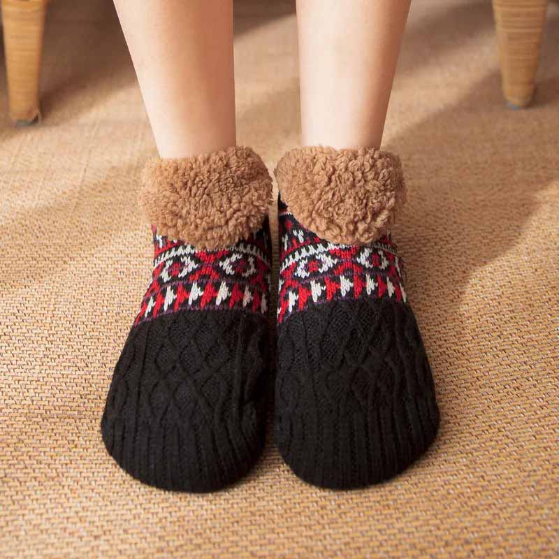 Chaussettes douillettes pour garder les pieds au chaud - antidérapantes