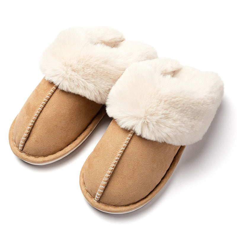 Chaussons à doublure chaude et douce, semelle antidérapante