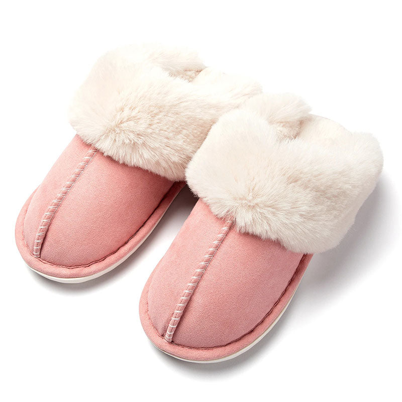 Chaussons à doublure chaude et douce, semelle antidérapante