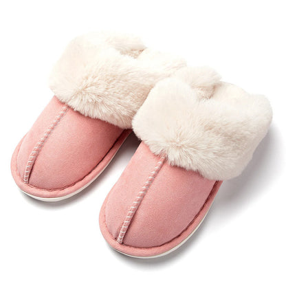Chaussons à doublure chaude et douce, semelle antidérapante