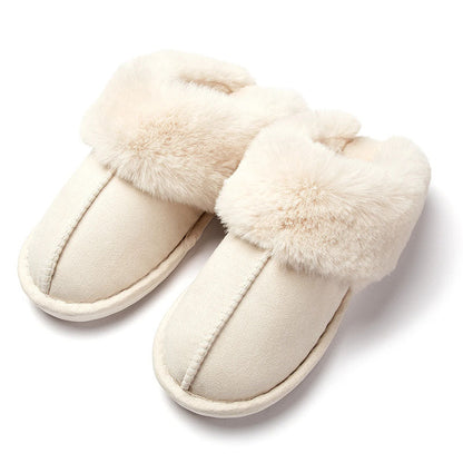Chaussons à doublure chaude et douce, semelle antidérapante