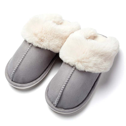 Chaussons à doublure chaude et douce, semelle antidérapante