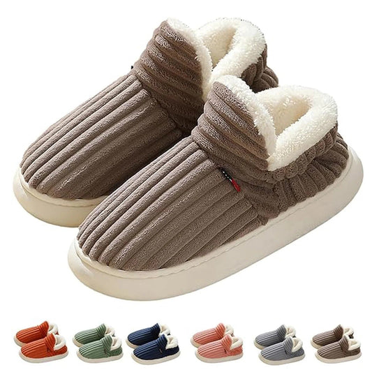 Chaussons avec doublure moelleuse et semelle antidérapante